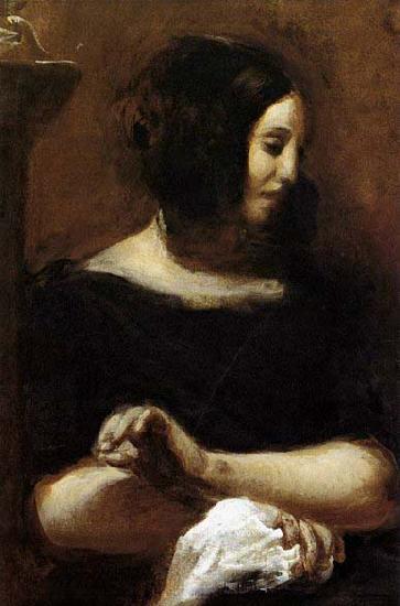 Eugene Delacroix George Sand oil painting image